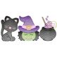 Witch Trio Sketch | Machine Embroidery Designs by JuJu