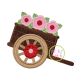 Wood Cart with Flowers Applique | Machine Embroidery Designs by JuJu