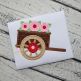 Wood Cart with Flowers Applique | Machine Embroidery Designs by JuJu