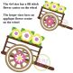 Wood Cart with Flowers Applique | Machine Embroidery Designs by JuJu