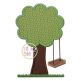 Wooden Swing Tree Applique | Machine Embroidery Designs by JuJu