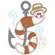 Worm on Hook Applique | Machine Embroidery Designs by JuJu