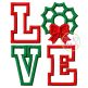 Wreath Love Applique | Machine Embroidery Designs by JuJu