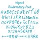 Wyatt Embroidery Font | Machine Embroidery Designs by JuJu