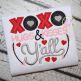 XOXO Hugs & Kisses Y'all Applique | Machine Embroidery Designs by JuJu