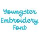Youngster Embroidery Font | Machine Embroidery Designs by JuJu