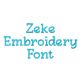Zeke Embroidery Font | Machine Embroidery Designs by JuJu