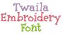 Twaila Embroidery Font Machine Embroidery Designs by JuJu