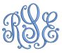 Dazzling Monogram Machine Embroidery Designs By JuJu