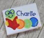 Book Worm Applique | Machine Embroidery Designs by JuJu