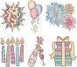 Celebration Sketch | Machine Embroidery Designs by JuJu