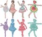 Free Standing Lace Ballerinas 2 | Machine Embroidery Designs by JuJu