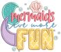 Mermaid Word Art | Machine Embroidery Designs by JuJu
