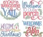 Welcome Signs 4 | Machine Embroidery Designs by JuJu