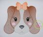 Hound Dog Face Girl Sketch Embroidery | Machine Embroidery Designs by JuJu