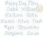 Happy Day Floss Embroidery Font | Machine Embroidery Designs by JuJu