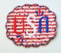 ITH Patriotic USA Mug Rug | Machine Embroidery Designs by JuJu