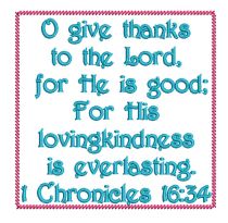 1 Chronicles 16:34