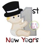 First New Year's Applique | Machine Embroidery Designs by JuJu
