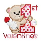First Valentine's Applique | Machine Embroidery Designs by JuJu