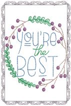 You Are Special Greeting Cards 3 | Machine Embroidery Designs by JuJu