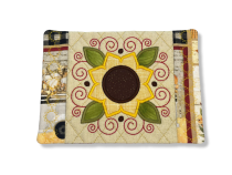 ITH Sunflower Mug Rug | Machine Embroidery Designs by JuJu