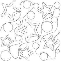 Stars and Circles End-to-End Quilting | Machine Embroidery Designs by JuJu