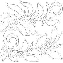 Ferns End-to-End Quilting Design | Machine Embroidery Designs by JuJu