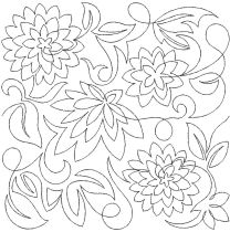 Dahlia End-to-End Quilting Embroidery Design