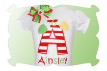 Christmas Lights Applique Alphabet | Machine Embroidery Designs by JuJu