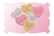 Conversation Hearts Snap Clip Covers In The Hoop | Machine Embroidery Designs by JuJu
