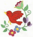 Springtime Jacobean Machine Embroidery Designs by JuJu