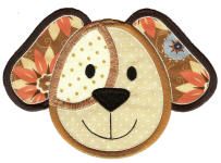 Cute Animal Faces Set 1 Applique Machine Embroidery Designs by JuJu 