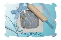 Dreidel Felt Play Food Cookies | Machine Embroidery Designs by JuJu