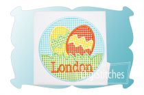 Easter Egg Circle Patch Boy Applique | Machine Embroidery Designs by JuJu