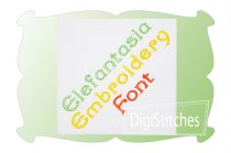Elefantasia Embroidery Font | Machine Embroidery Designs by JuJu