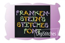 Frankenstitches Embroidery Font | Machine Embroidery Designs by JuJu