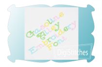 Gasoline Alley Embroidery Font | Machine Embroidery Designs by JuJu