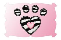 Heart Paw Print Applique | Machine Embroidery Designs by JuJu