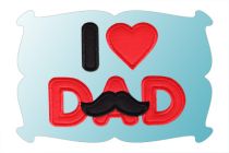 I Love Dad 2 Applique | Machine Embroidery Designs by JuJu