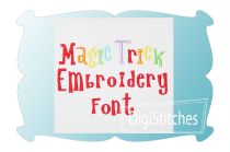 Magic Trick Embroidery Font | Machine Embroidery Designs by JuJu