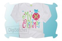 My First Christmas Applique | Machine Embroidery Designs by JuJu