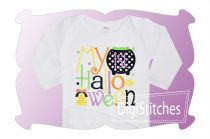 My First Halloween Girl Applique | Machine Embroidery Designs by JuJu