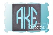 Octagon Monogram Large Embroidery Font | Machine Embroidery Designs by JuJu