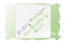 Paddy Wagon Embroidery Font | Machine Embroidery Designs by JuJu