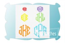 Point Monogram Small Embroidery Font | Machine Embroidery Designs by JuJu
