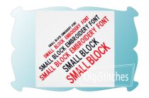 Small Block Embroidery Font | Machine Embroidery Designs by JuJu