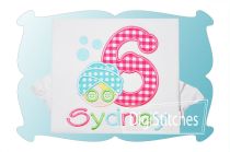 Spa Birthday Numbers Applique | Machine Embroidery Designs by JuJu