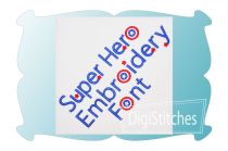 Super Hero Embroidery Font | Machine Embroidery Designs by JuJu