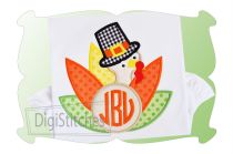 Turkey Monogram Applique | Machine Embroidery Designs by JuJu